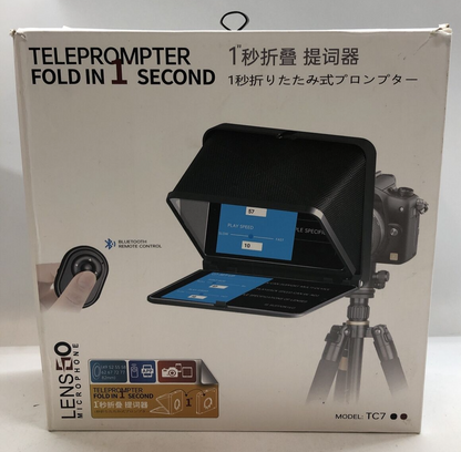 LENSGO TC7S Protable Foldable Teleprompter Prompter for Cell Phones Smartphones