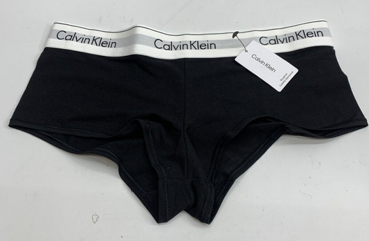 Calvin Klein Women's Boyshorts F3788-001 Underwear Size S Black Cotton/Elastane