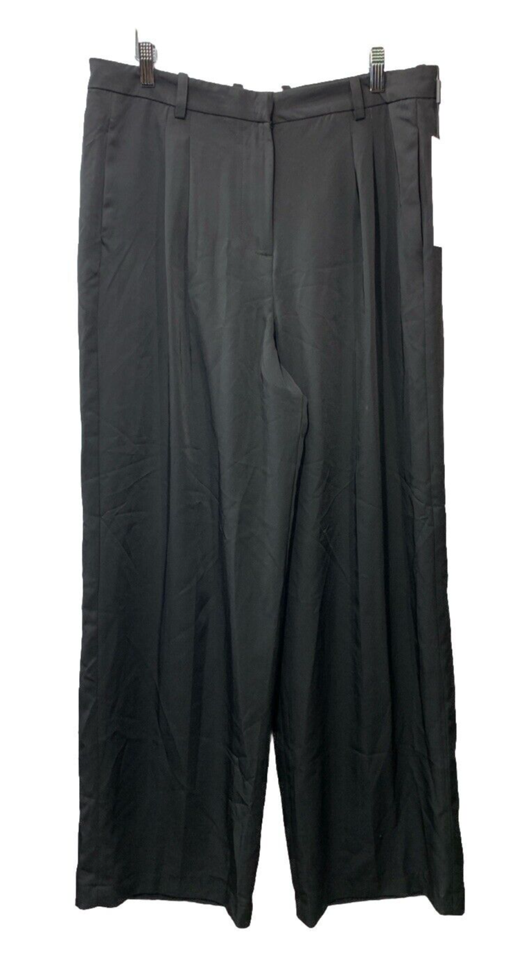 Calvin Klein Women's Wide Leg Pleated Office Front Long Pants M2HK1256 Size 12