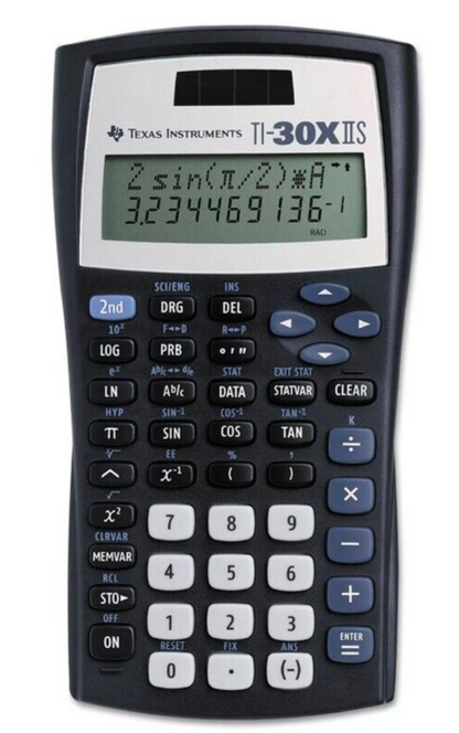 Texas Instruments TI-30X IIS Fundamental Scientific Calculator 10-Digit LCD