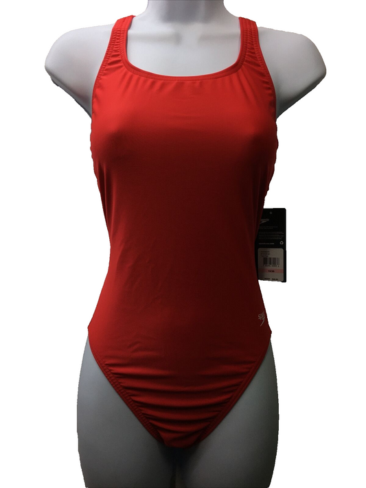 Speedo Women's Swimsuit One Piece Prolt Super Pro Solid Adult Size 10/36 Red