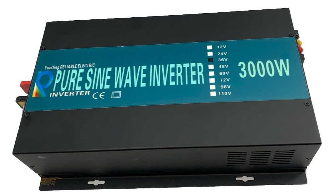 WZRELB 3000W 36V 120V Pure Sine Wave Power Inverter Remote Control - FOR PARTS