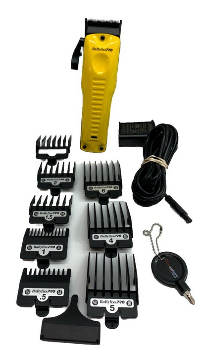 BaBylissPro Limited Edition LO-PROFX Cordless Hair Clipper FX8010B Yellow