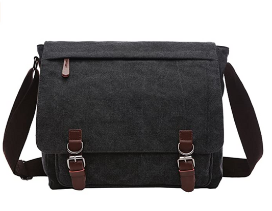 Berchiriy Casual Canvas Messenger Cross Bag Travel Daypack for Men Women