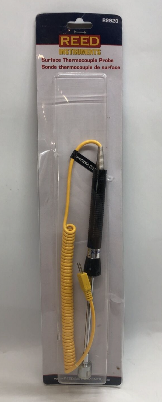 REED Instruments R2920 Surface Thermocouple Probe, Type K, -58 to 932°F (-50 ...