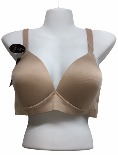 Bali Comfort Revolution Soft Touch Perfect WireFree Bra Opaque Beige Size Large