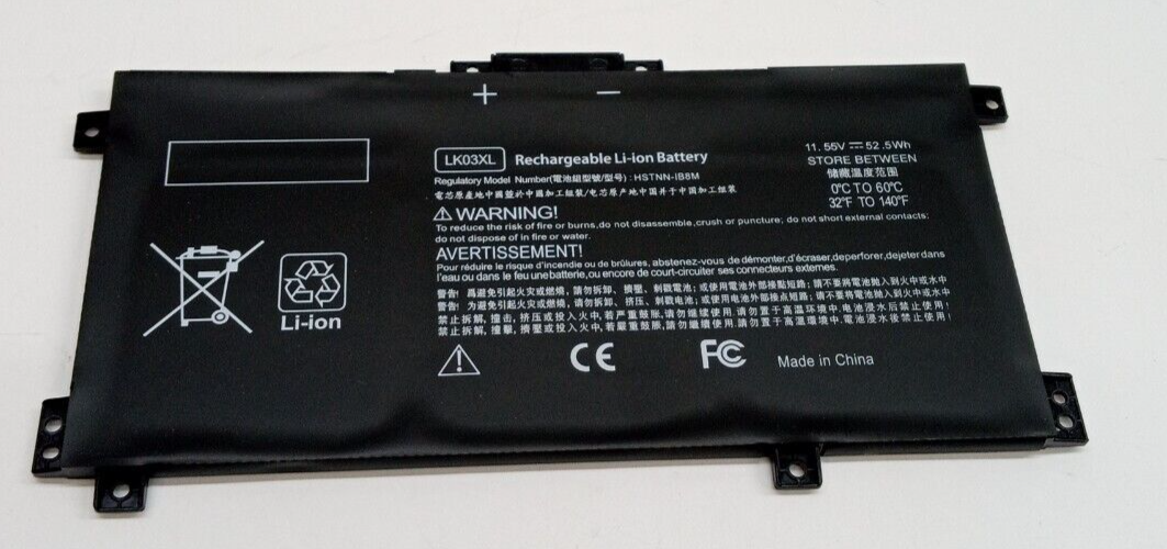 11.55V Laptop Rechargeable Li-ion Battery LK03XL 52.5Wh HSTNN-IB8M for HP ENVY