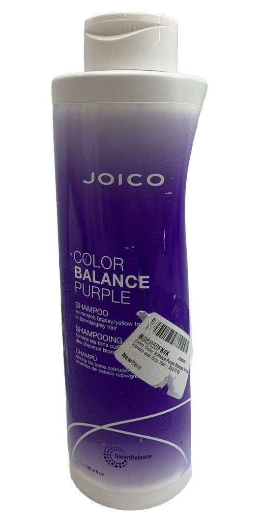 Joico Color Balance Purple Shampoo 33.8 Oz For Cool Blonde or Gray Hair 2620645