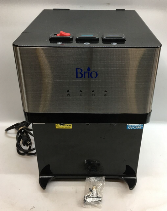 Brio Countertop Water Cooler Large Dispense Point 2 Stage Uv Self Cleaning Gray