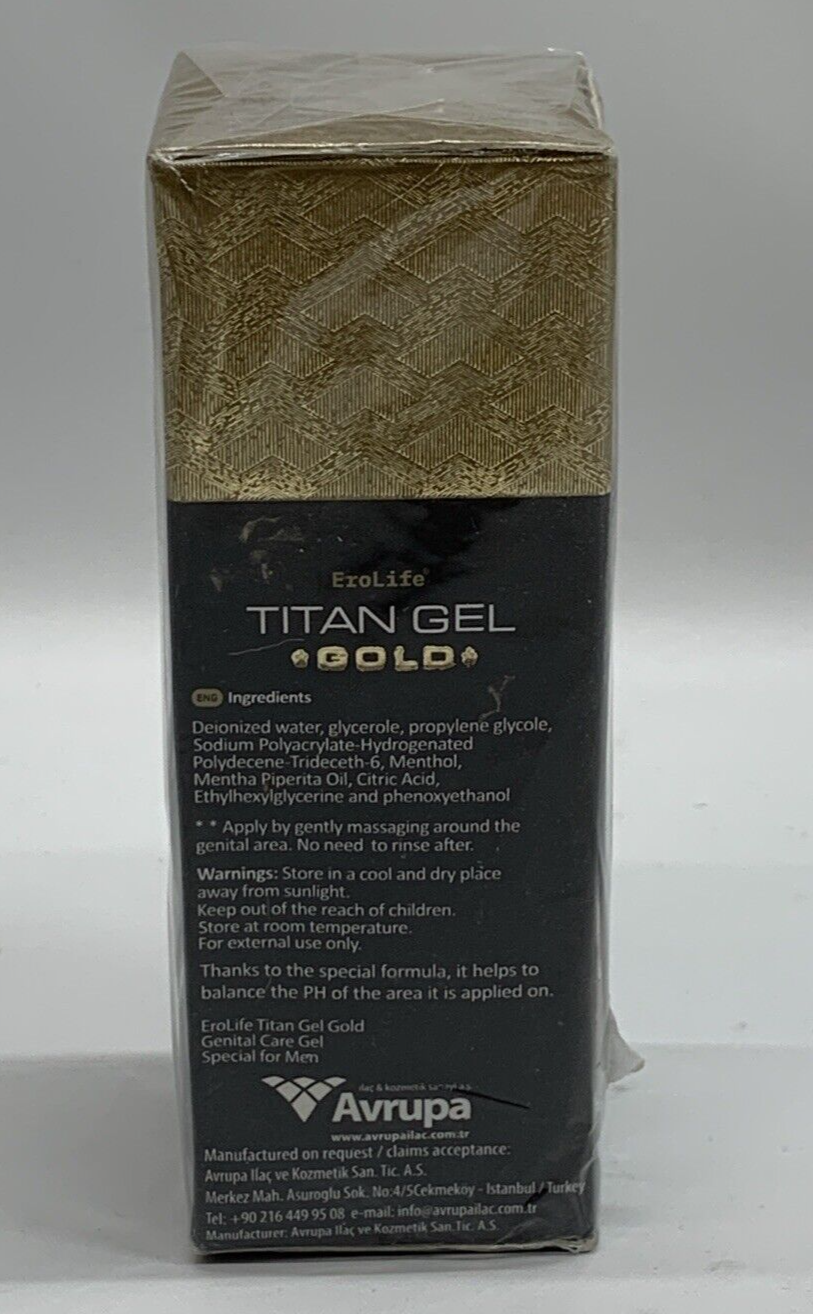 2024 Titan Gel Gold Natural Enlarger Cream Enhancement Oil Enlargement Gel Men