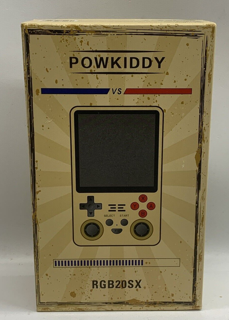 Powkiddy RGB20SX Open Source Retro Handheld Emulator Game Console Black 16gB