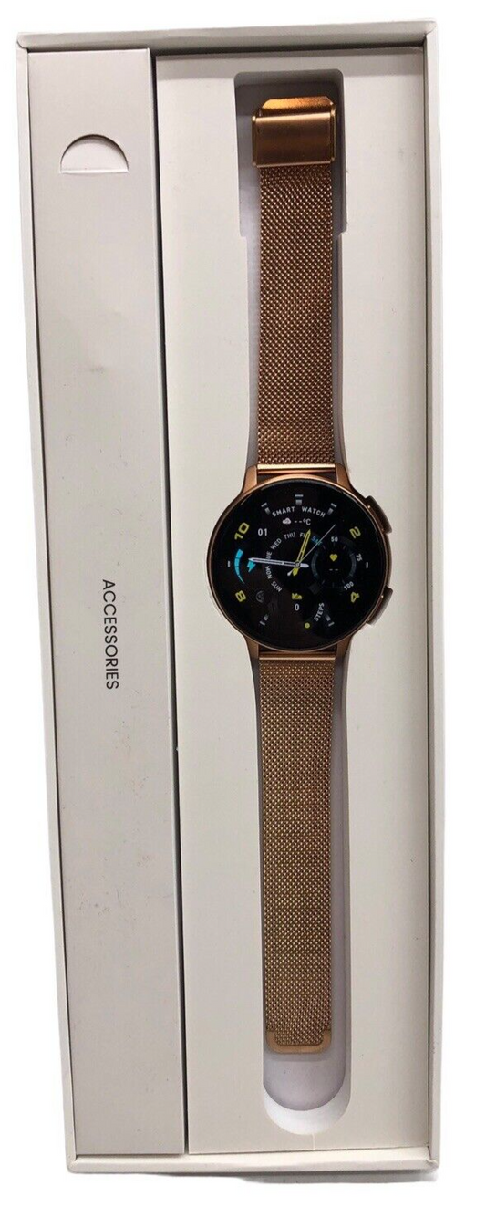 Btaxydg S53 Womens Pink Rose Gold IP68 Heart Rate Android/iOS Smartwatch 1.39"