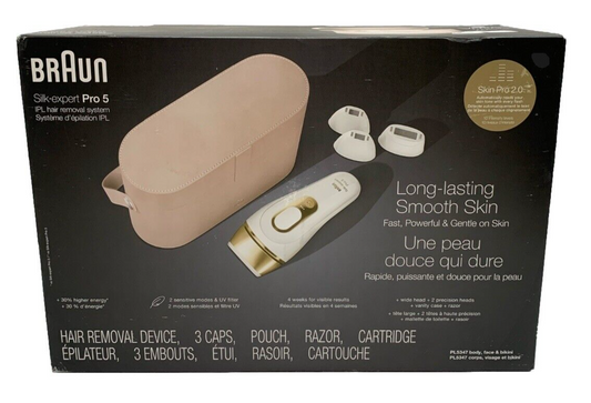 Braun Silk Expert Pro 5 IPL Hair Removal System PL5347 Long Lasting Smooth Skin