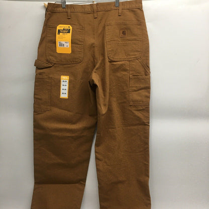 Carhartt Loose Fit Washed Duck Work Dungaree Brown 36x34.