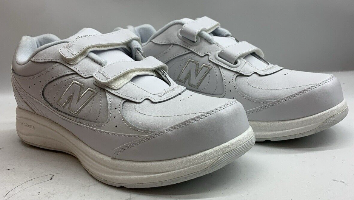 New Balance Womens 577 White Walking Shoes Lace-up Athletic Sneakers 9 Wide