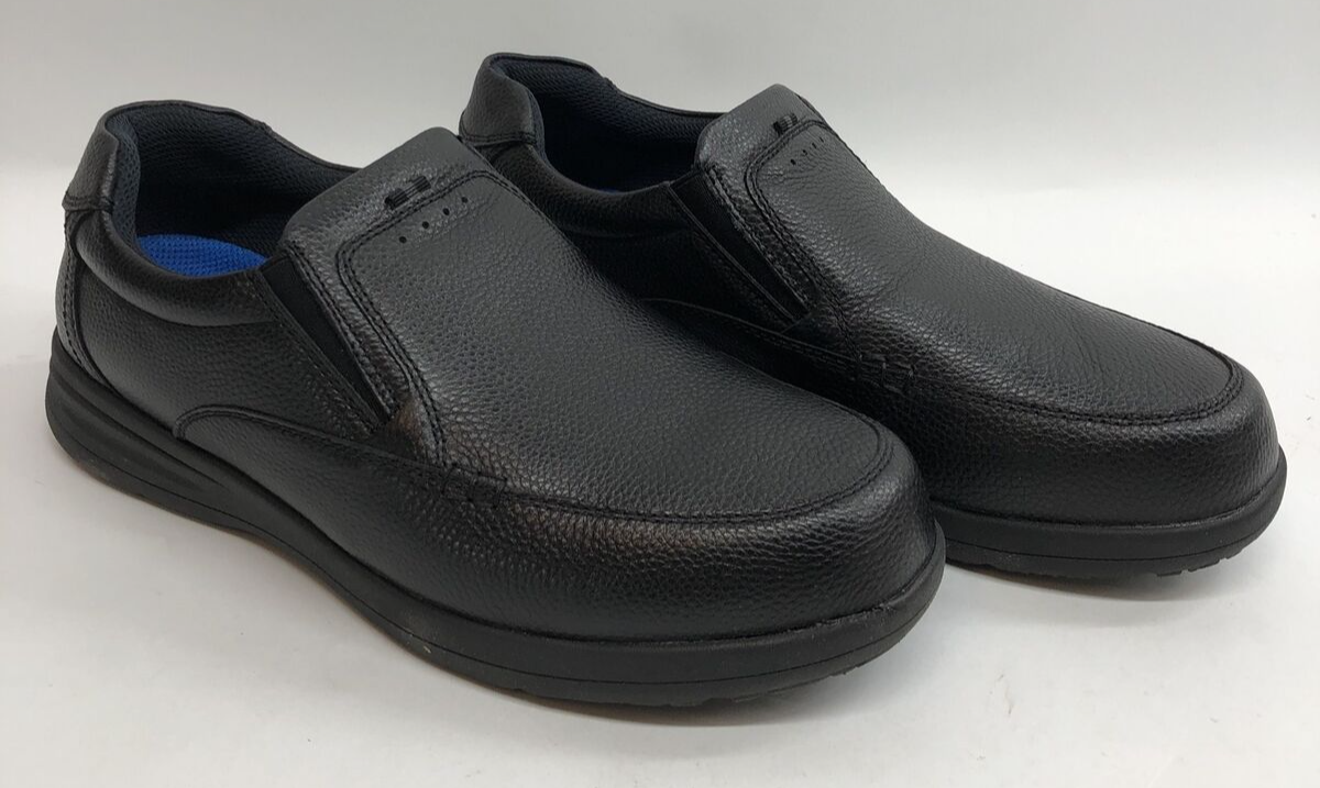 Nunn Bush Cam Slip On Shoe Men's Formal Business Attire Oxford 11XW Black Size 8