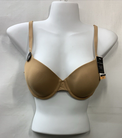 Wacoal PRALINE Shallow Top Shape Revelation T-Shirt Bra 853387 Size 32DD Beige