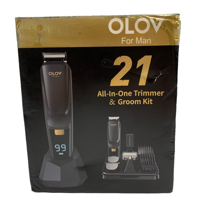 OLOV For Man Beard Trimmer, 21 Piece All-in-One Mens Grooming Kit and Hair Clip