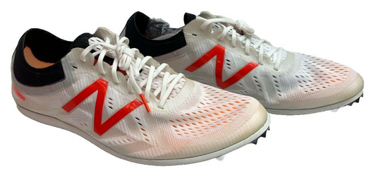 New Balance LD5000 V5 Track Spikes White Running Shoes Men Lace-up Size 12.5D