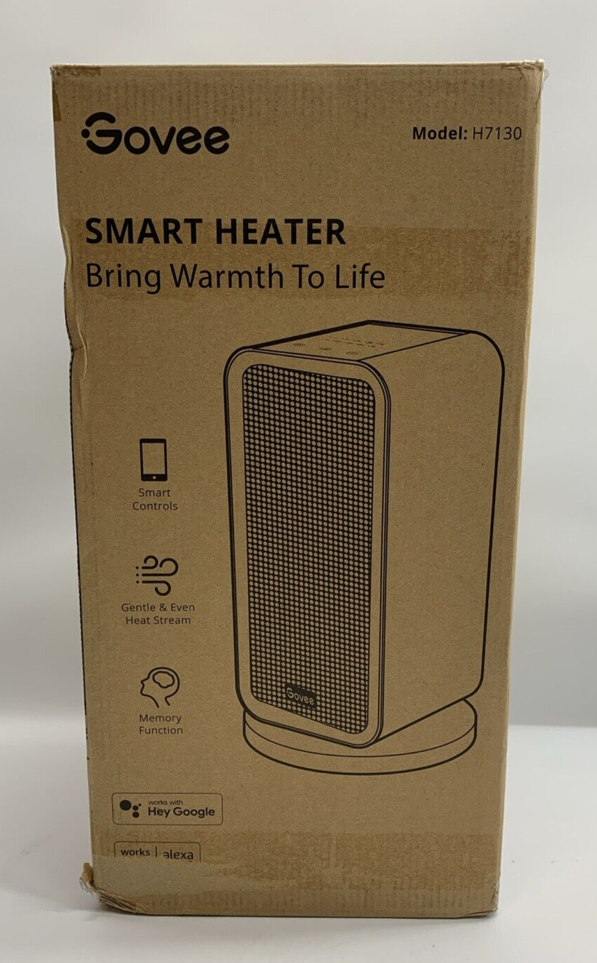 Govee Smart Control Space Ceramic Heater 1500W WIFI Bluetooth App Control H7130