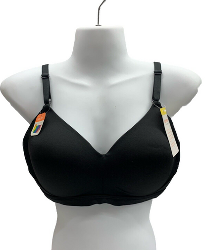 Warner's RN2231A No Side Effects Wirefree Lift T-shirt Bra Black Medium Black