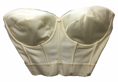 Women's Dominique Noemi Strapless Backless Bra Ivory Size 38DD 6377 Backless