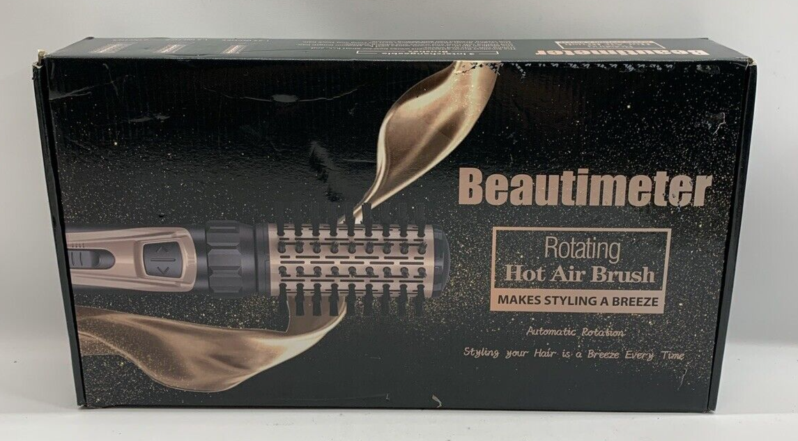 Beautimeter Rotating Hot Air Brush, w/ 3 Interchangeable Brushes 3 Heat Settings