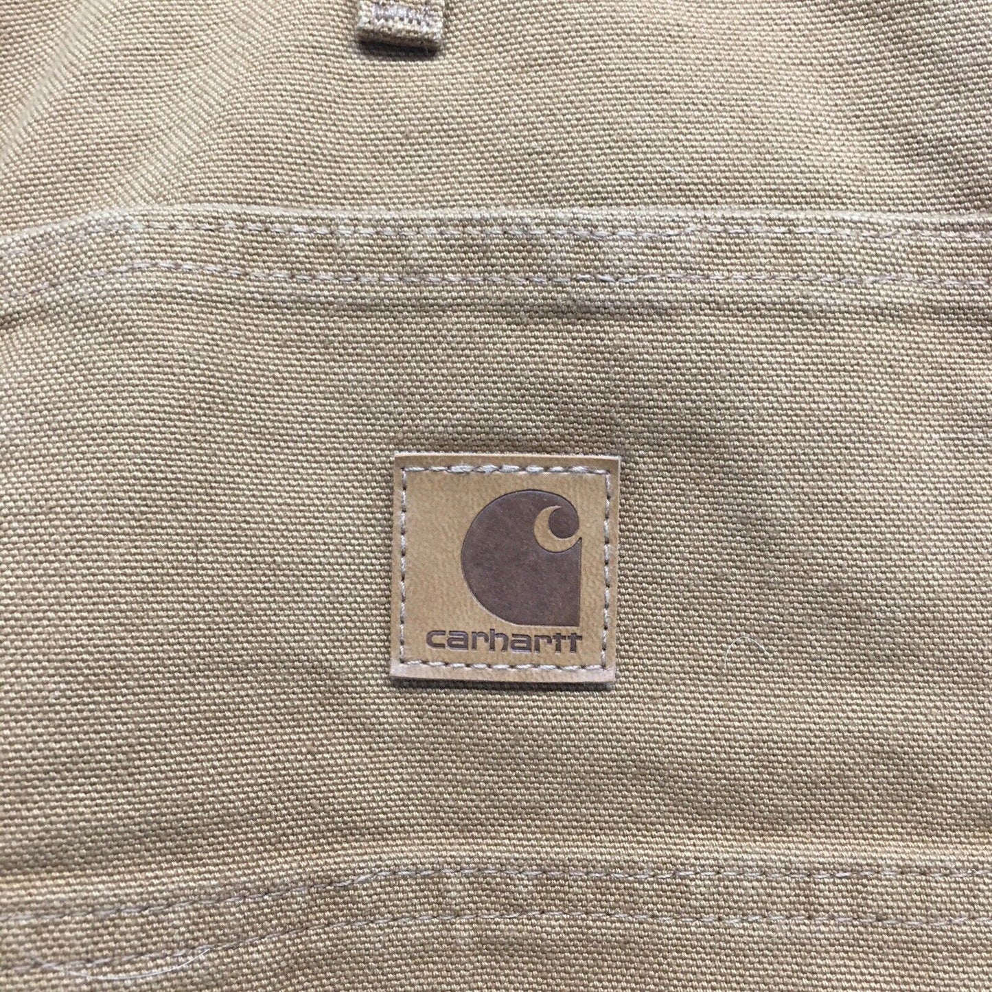 Carhartt Loose Fit Washed Duck Work Dungaree Brown 36x34.