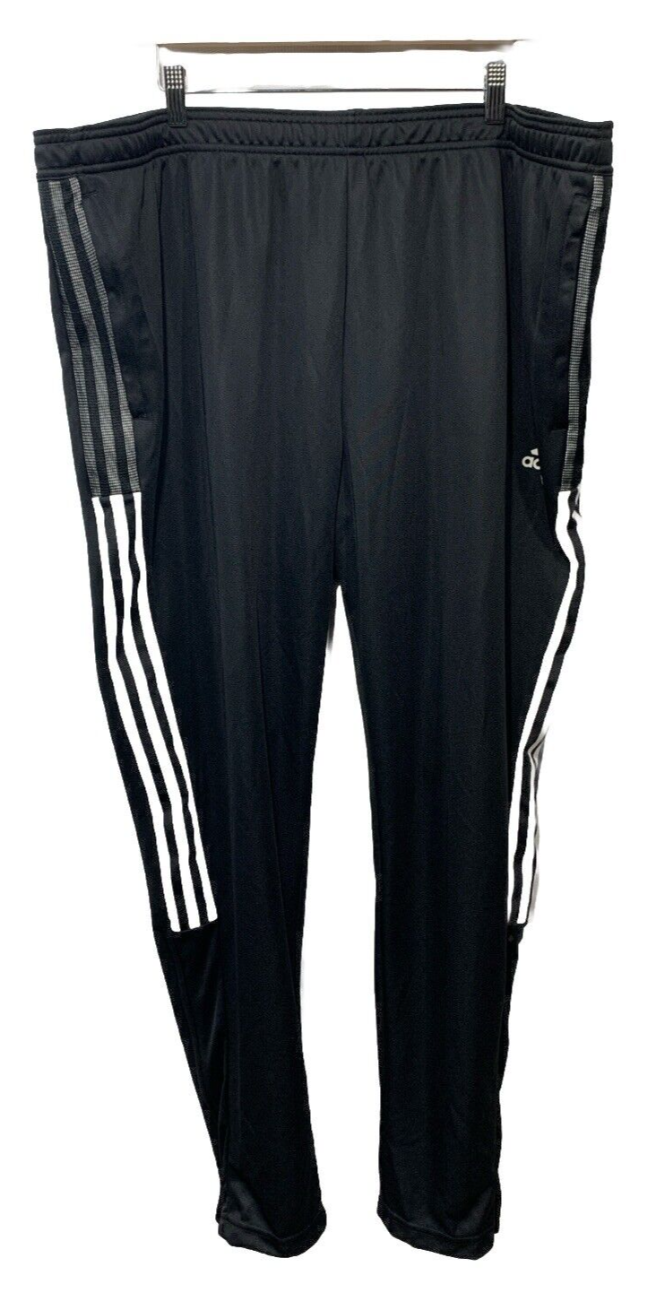 Adidas Tiro 21 Mens Black White Athletic Bottoms Jogger Track Long Pant Size 3XL