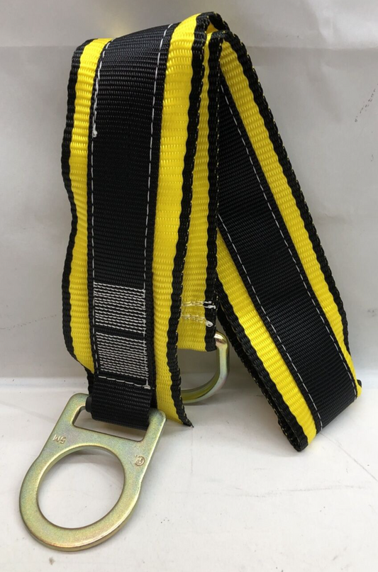 Kwiksafety Polyester Gibbon Grip 4Ft Safety Anchor Strap Type T KS7801T-4 Yellow