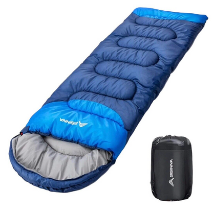 Bisinna Sleeping Bag Envelope Type Lightweight Navy/Blue Outdoors Camping Hiking