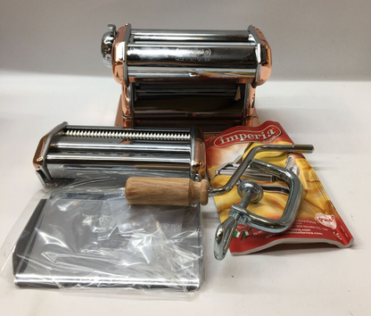 Imperia iPasta Rame Pasta Maker Copper Steel Homemade Pasta Machine Manual Maker