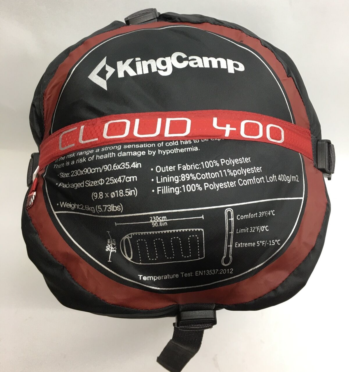 King Camp Sleeping Bag Cloud 400 Large Portable Outdoor Camping Hiking Travel