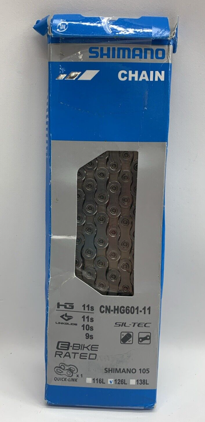 Shimano CN-HG601 11-Speed Chain with 116 Links E-Bike Rated for Bicycle - Silver