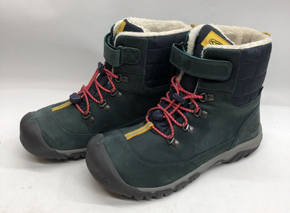 Keen Greta Winter Waterproof Hiker Boot Big Kid Size US 6 Teal Turquoise