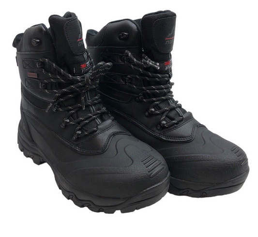 Nortiv8 160443-M Black Grey Thinsulate Waterproof Winter Boots Hiking Men Sz 9.5