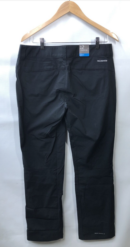 Columbia Pants Women 12 R Saturday Trail Black Straight Leg Outdoors Active Fit