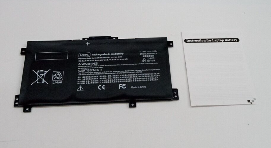 11.55V Laptop Rechargeable Li-ion Battery LK03XL 52.5Wh HSTNN-IB8M for HP ENVY