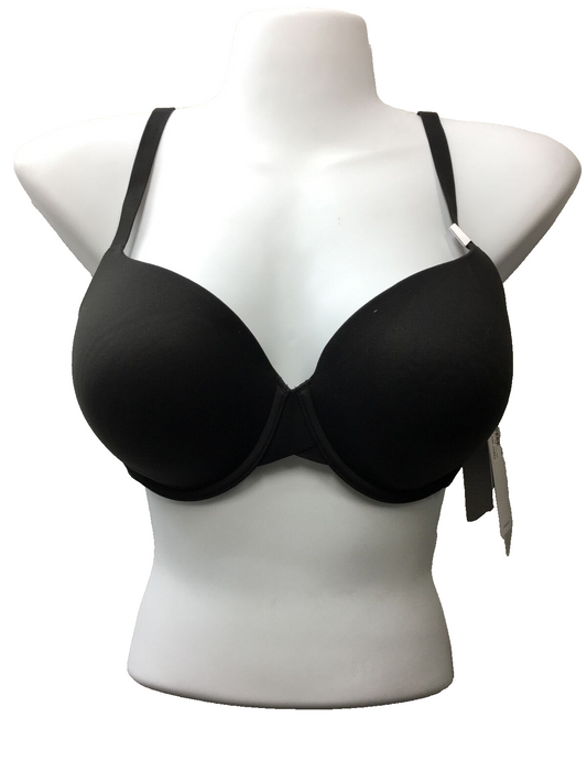 Calvin Klein F3837 Perfectly Fit T-Shirt Microfiber Padded Bra Black Size 32DDD