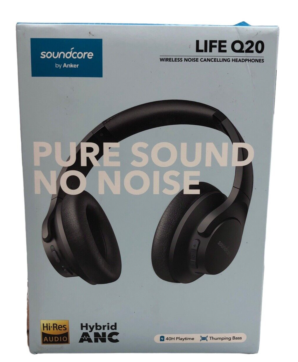 Soundcore Wireless Over-Ear Headphones Life Q20 ANC Hi-Res Bluetooth Headset 2EQ