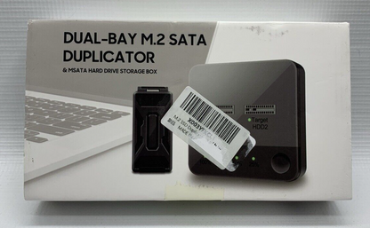 2 Bay Docking Station SSD Duplicator M.2 SATA Clone Docking Station Support Disk