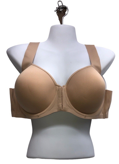 Bali One Smooth U Posture Boost Ever Back Bra Nude Opaque Underwire Size 40C