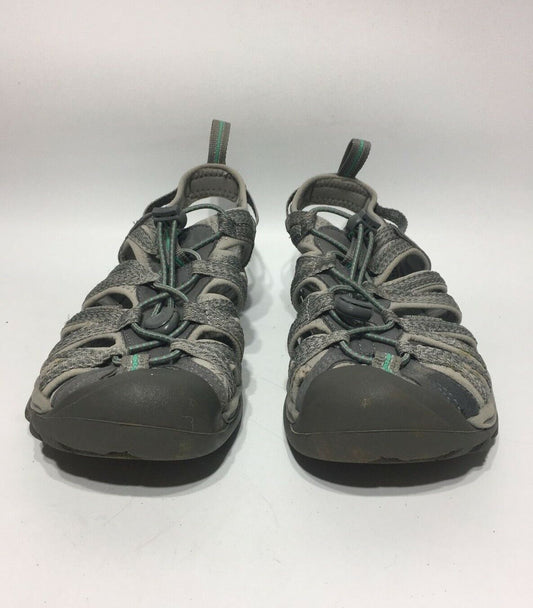 Keen Womens Whisper Sport Sandal Medium Grey Peacock Green 9 Lightweight