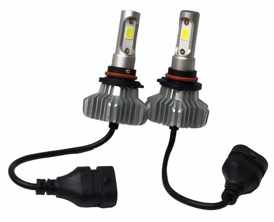 GLO LEDs 9006 HB4 Plug-and-Play Super Bright White 6000K LED Headlights 12V