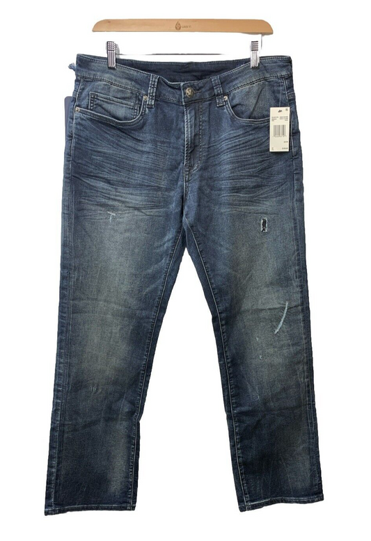 Buffalo David Button Jeans Driven-x Relaxed Straight Men's Size 32x30 Long Pants