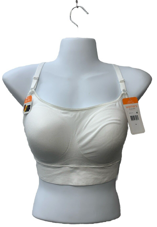 Warner's Women's Easy Does It Dig-Free Comfort Band Wireless Bra XL RM0911W-101