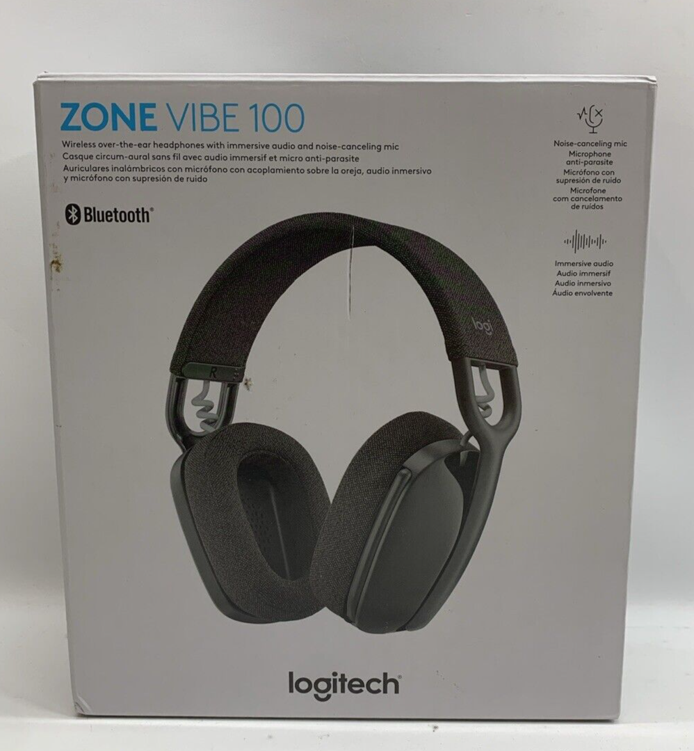 Zone Vibe 100 Wireless Headset 981-001 Wireless Over-the-ear Headphone Black