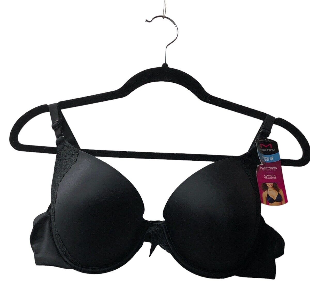 Maidenform One Fab Fit Underwire Everyday Bra Push-Up Black Size 40B Underwired