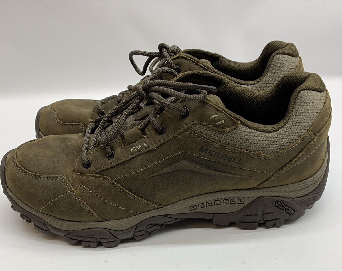 Merrell J91831 Men Moab Adventure Lace-up Work Shoes Boulder Size 12 Lightweight