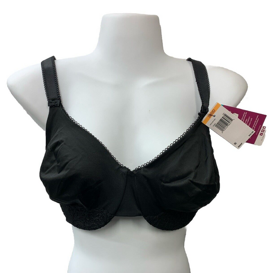 Olga Women's 35063 Luxury Lift Underwire Bra Black Size 38DD Full Coverage Class